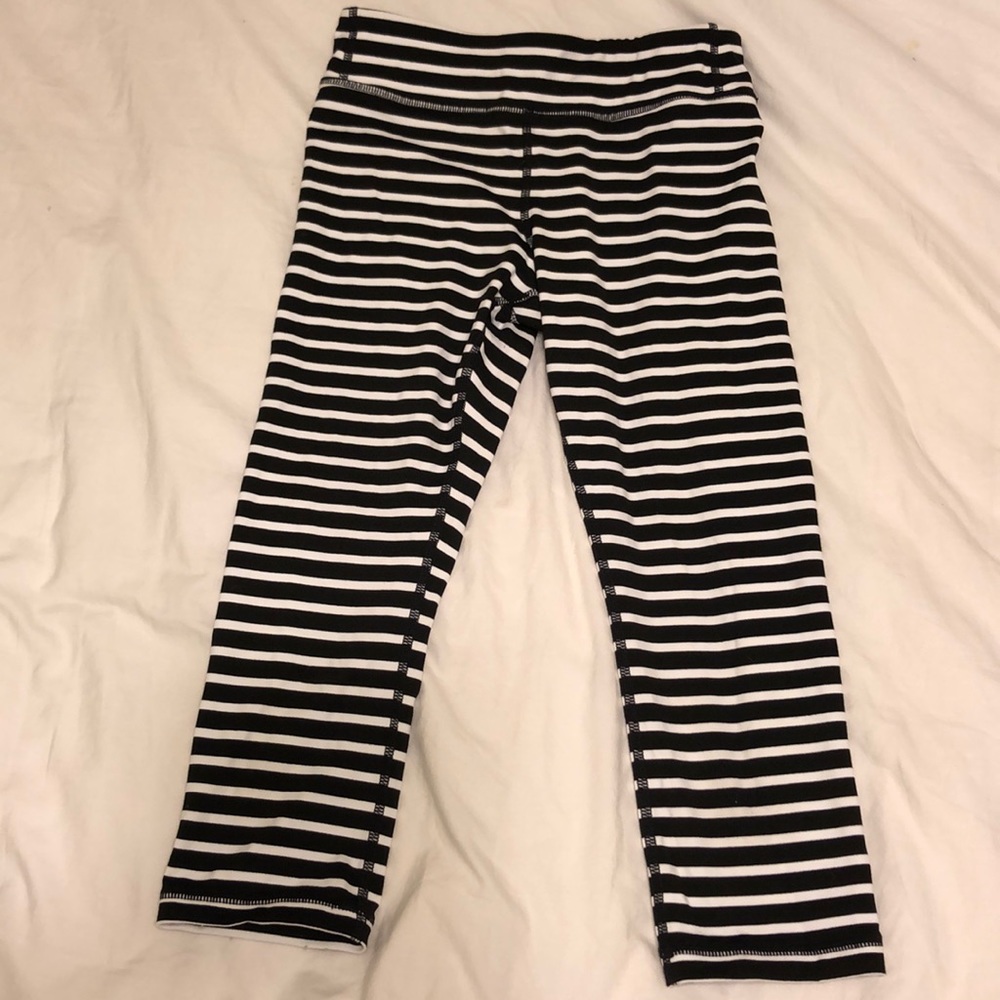 stripped athleta girl leggings